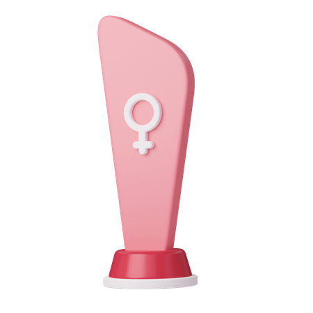Female Trophy  3D Icon