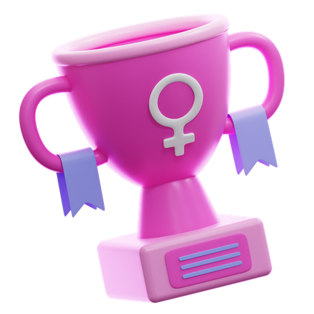 Female Trophy  3D Icon