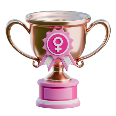 Female Trophy  3D Icon