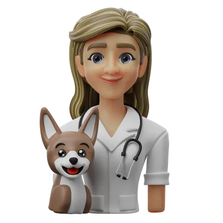 Female Veterinarian  3D Icon