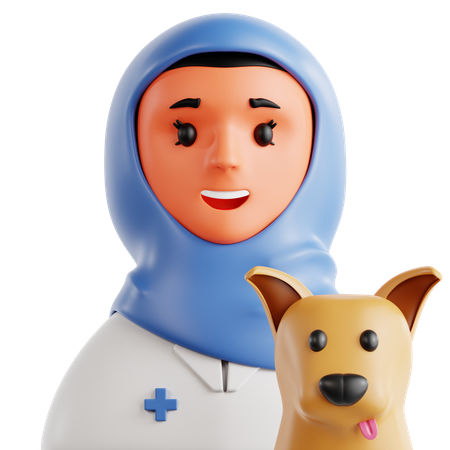 Female Veterinarian  3D Icon