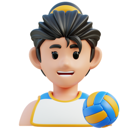 Female Volleyball Player  3D Icon