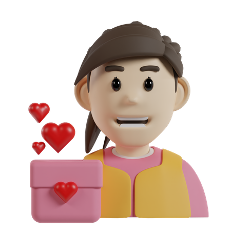 Female Volunteer  3D Icon