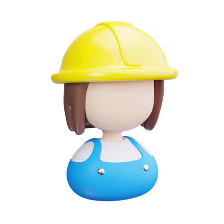 Female Worker  3D Icon