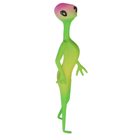 Alienígena feminina  3D Icon