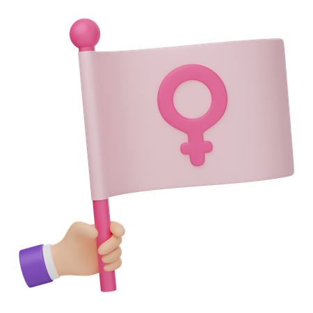 Feminist  3D Icon