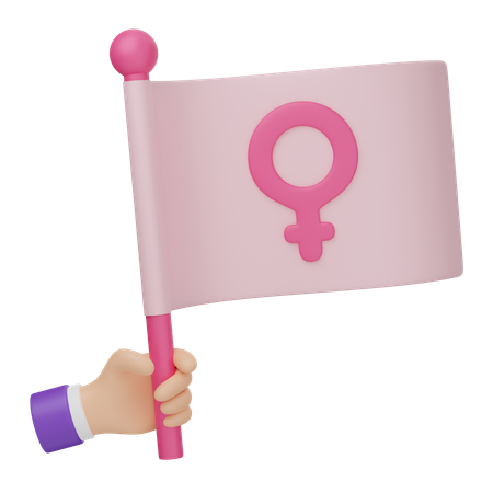 Féministe  3D Icon