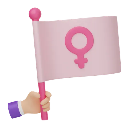 Féministe  3D Icon