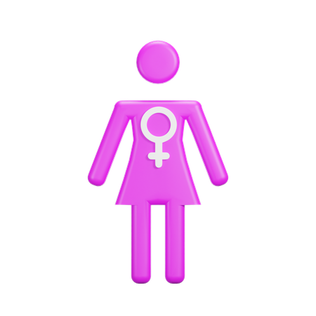 Femme  3D Icon