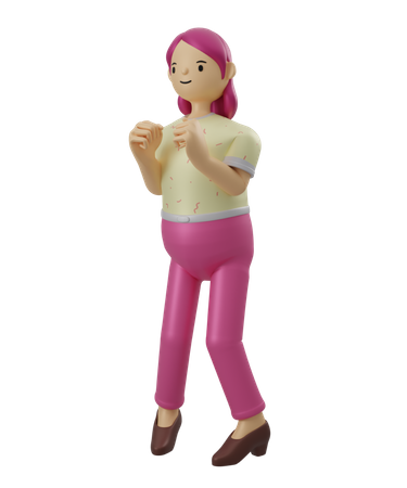 Femme  3D Illustration