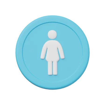 Femme  3D Icon