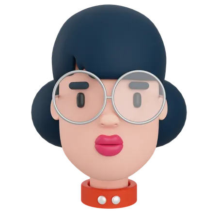 Avatar de femme  3D Icon