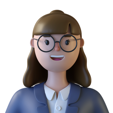 Femme avec optique  3D Icon