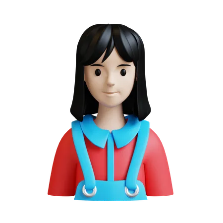 Coiffeur féminin  3D Icon