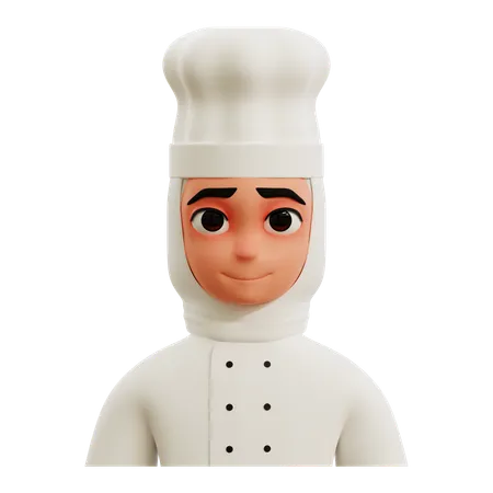 Femme chef  3D Icon