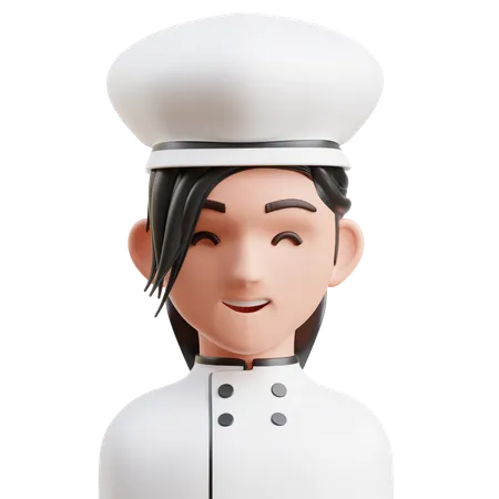 Femme chef  3D Icon