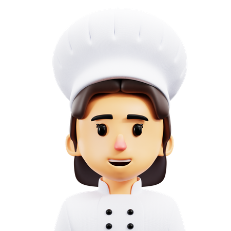 Femme chef  3D Icon