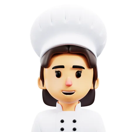 Femme chef  3D Icon