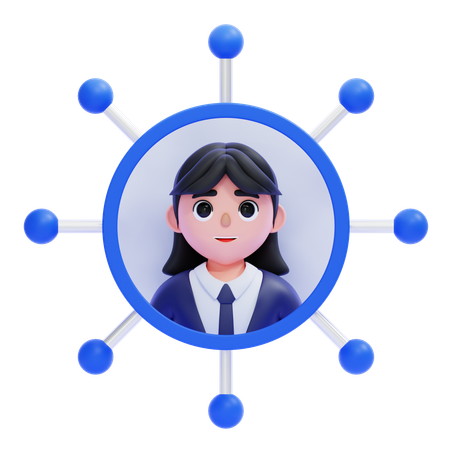 Compétence féminine  3D Icon