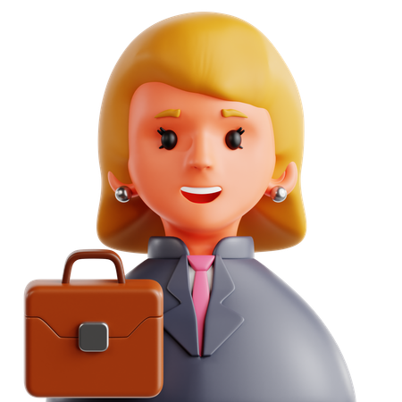 Femme d'affaires  3D Icon