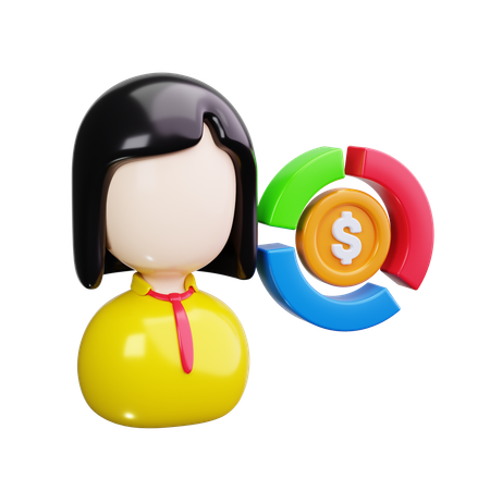 Femme d'affaires  3D Icon