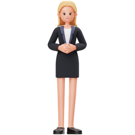 Femme d'affaires  3D Illustration
