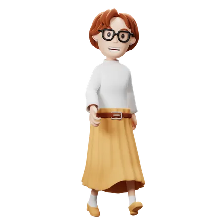 Femme enseignante  3D Illustration