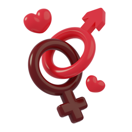 Femme et homme  3D Icon