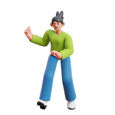 Femme faisant danser  3D Icon