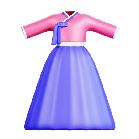 Hanbok femme  3D Icon