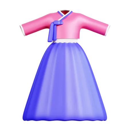 Hanbok femme  3D Icon