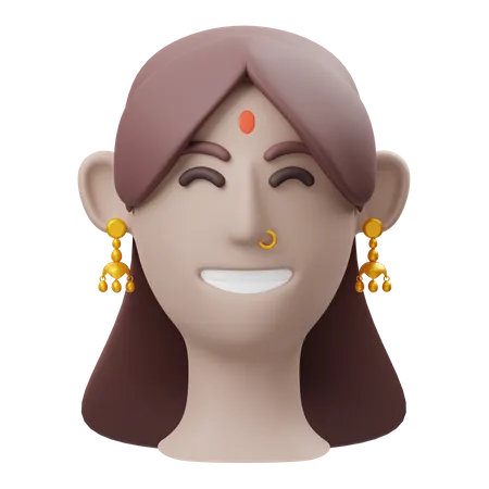 Femme indienne  3D Illustration