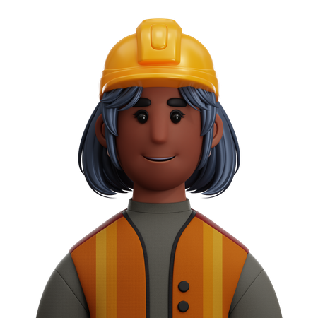 Femme ingénieur  3D Icon