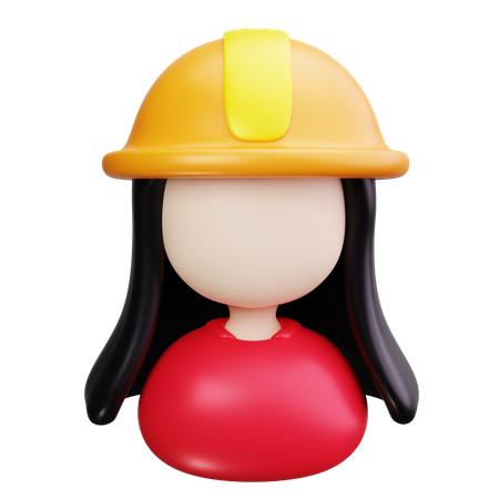 Femme ingénieur  3D Icon