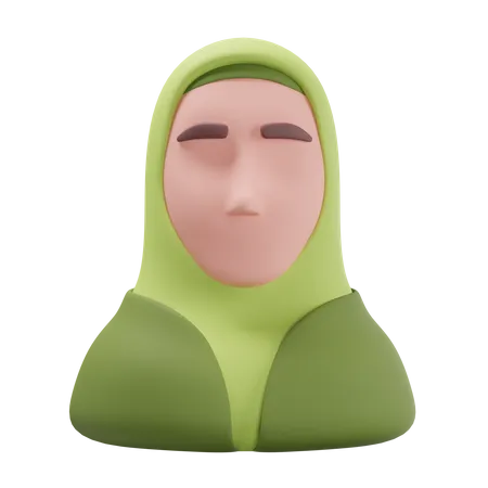 Femme islamique  3D Icon