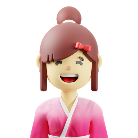 Femme japonaise  3D Icon