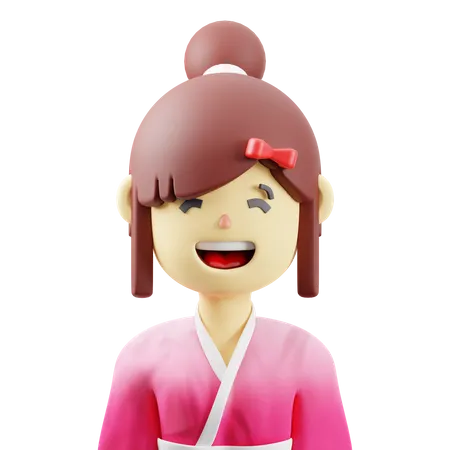 Femme japonaise  3D Icon