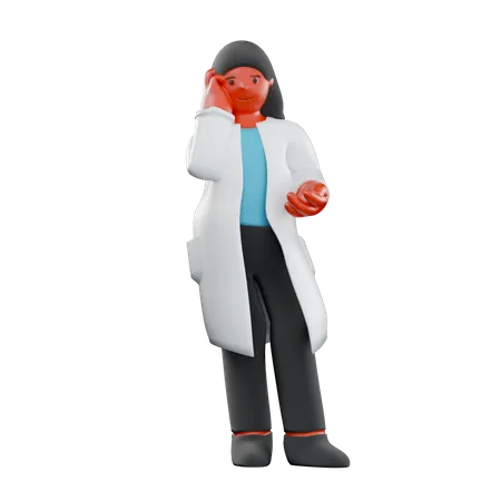 Doctoresse  3D Illustration