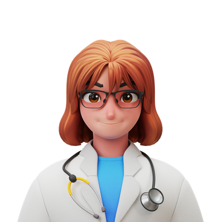 Femme médecin  3D Illustration