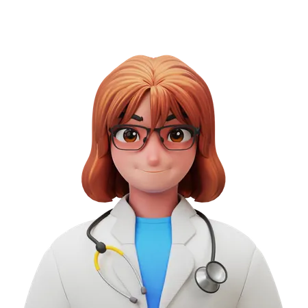 Femme médecin  3D Illustration