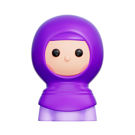 Femme musulmane  3D Icon