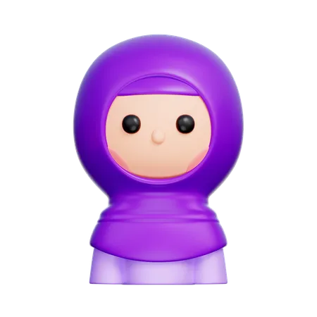 Femme musulmane  3D Icon