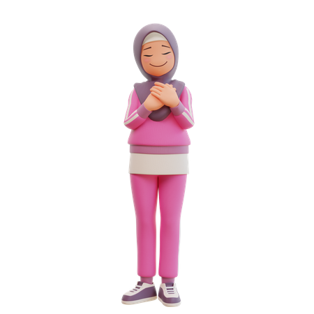 Femme musulmane  3D Icon