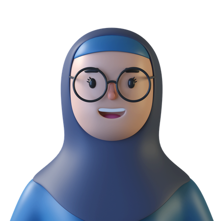 Femme musulmane  3D Icon