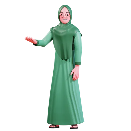 Femme musulmane  3D Illustration