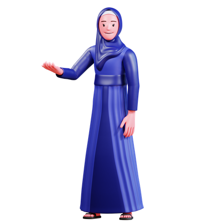 Femme musulmane  3D Illustration