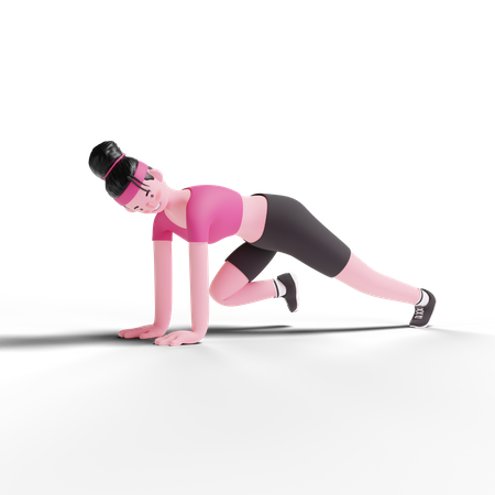 Femme qui fait de l'amidonnage  3D Icon