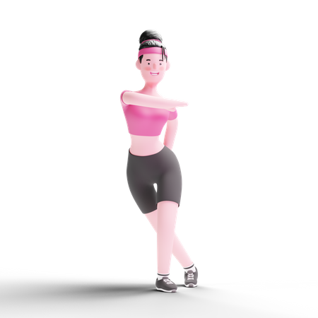 Femme qui fait de l'amidonnage  3D Icon