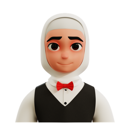 Serveur féminin  3D Icon