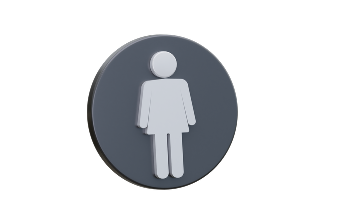 Toilette femme  3D Icon